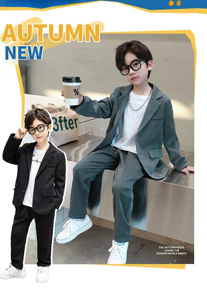 Children’s Elegant Blazer Set – Boys’ Formal Outfit for Parties & Events