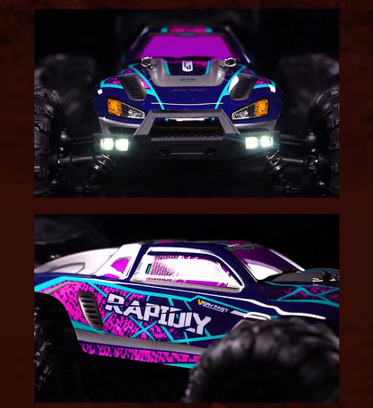 1:16 RC Off-Road Car – High-Speed 4WD Monster Truck with LED Lights