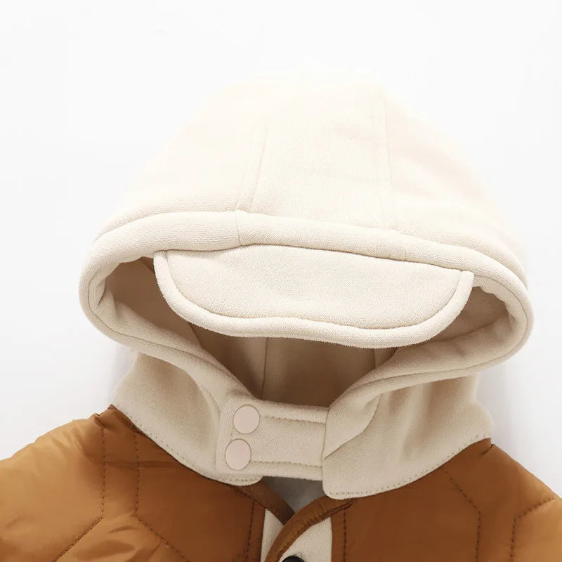 Winter Boys’ Jacket – Loose Fit & Cute Print