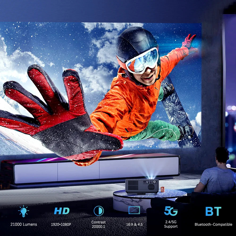 ThundeaL TD98W: Native 1080P Full HD Android Projector (4K Support)