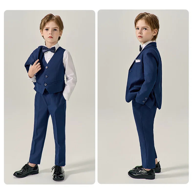 Boys’ Stylish Formal Wear – Green Blazer Set for Special Occasions