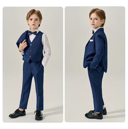 Boys’ Stylish Formal Wear – Green Blazer Set for Special Occasions
