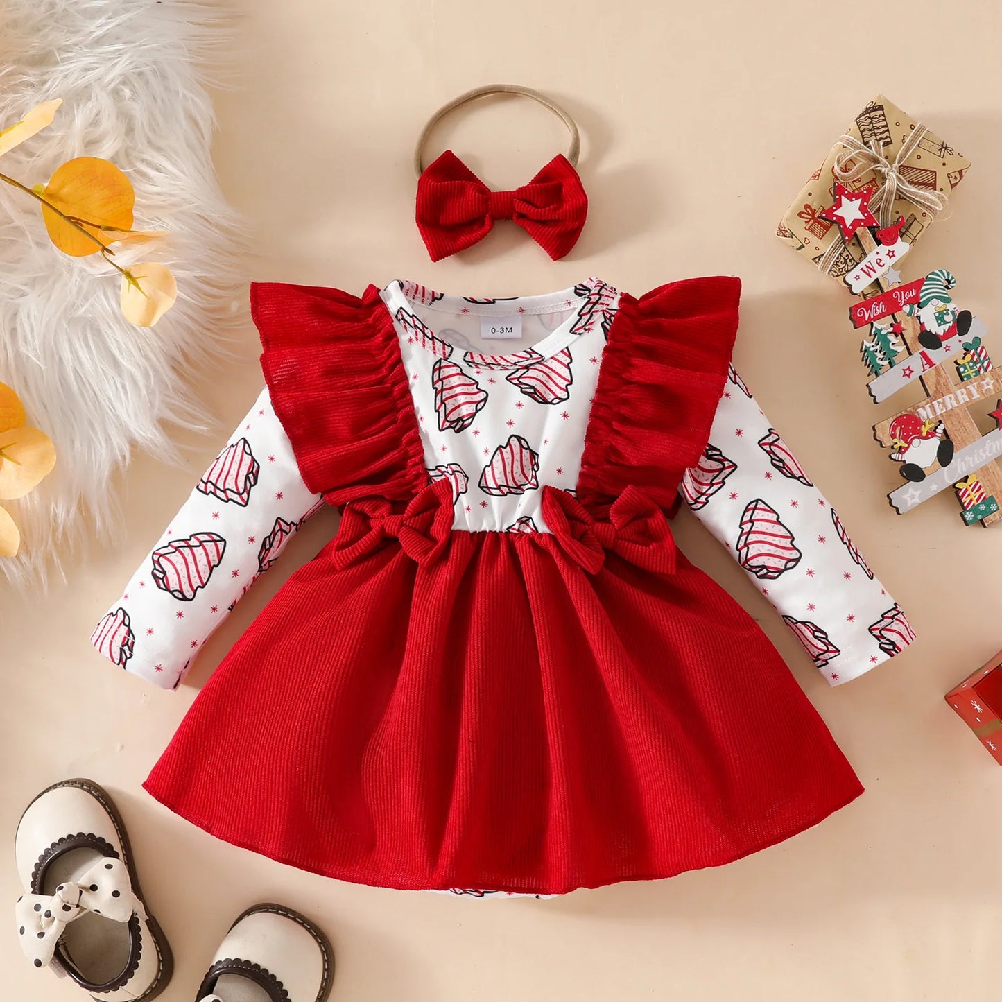 Cute Baby Girl Christmas Party Dress for Infants