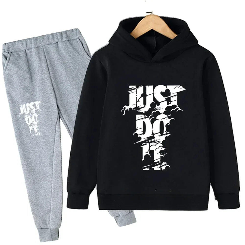 Kids' Casual Sportswear Set: Stylish Comfort for Everyday Fun