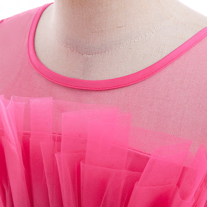 Elegant Girls Party Dress – Trailing Evening Gown