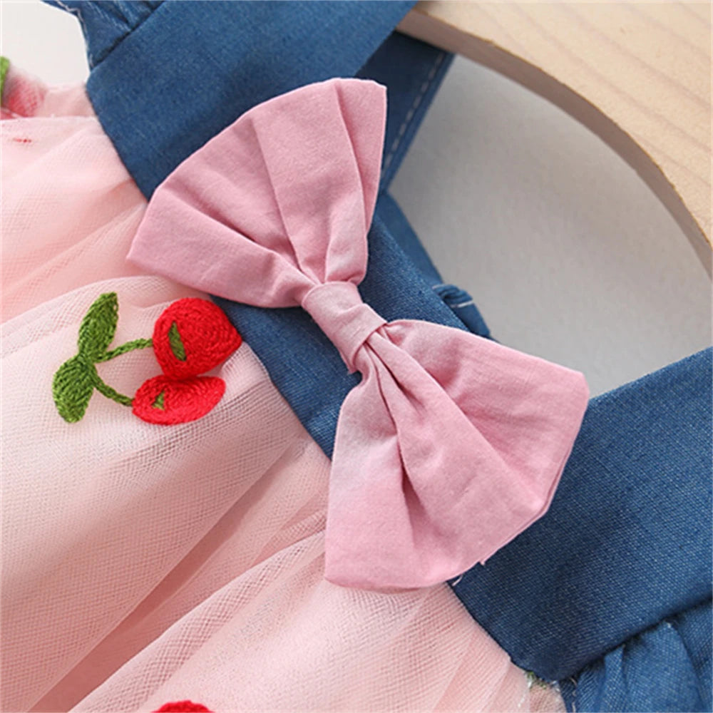 Sweet Toddler Girl Bow Princess Outfit 0–3Y