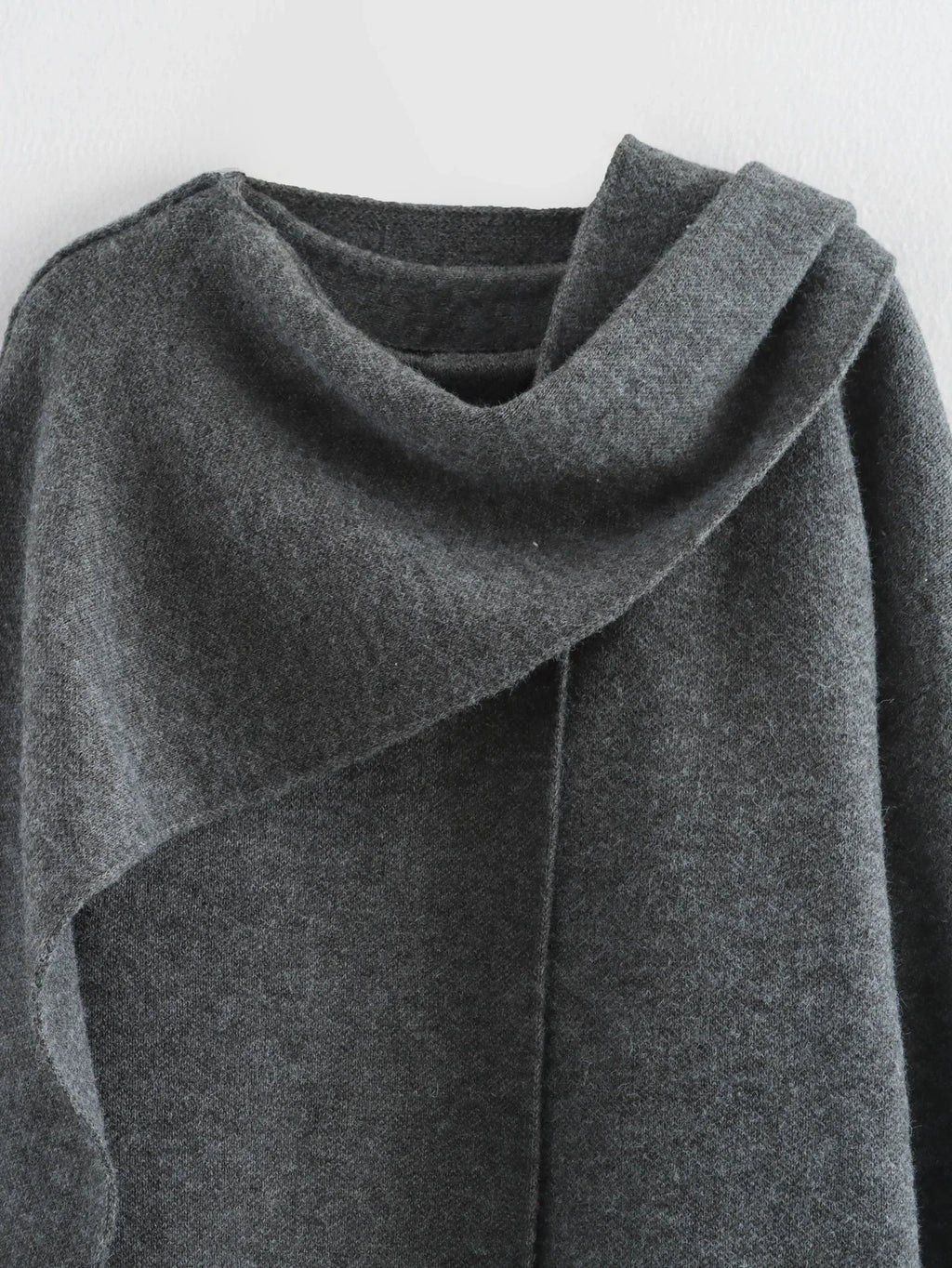 Autumn Chic: Knit Scarf Jacket for Women