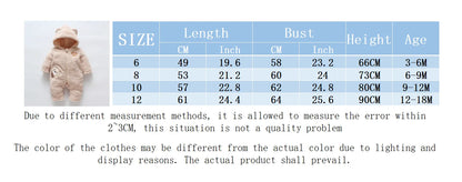 Winter Baby Romper – Embroidered Bear & Cozy Fleece