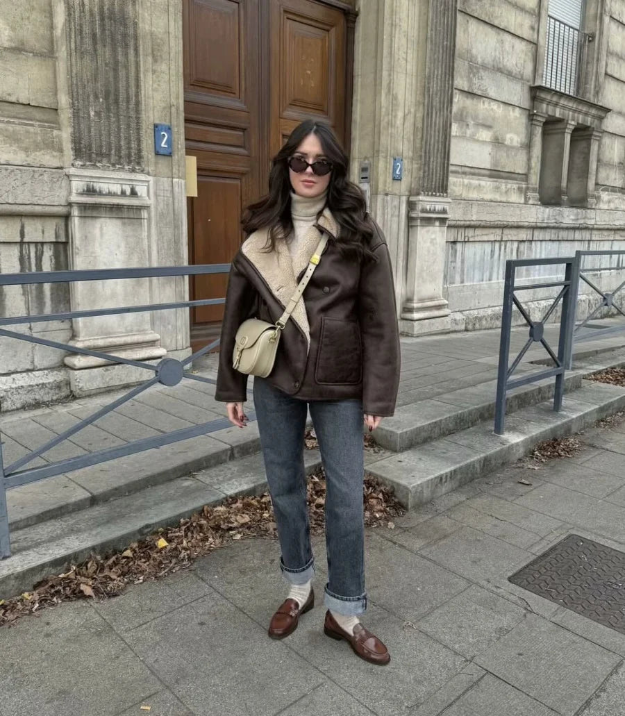 Bold & Warm: Double-Sided Fall Coat