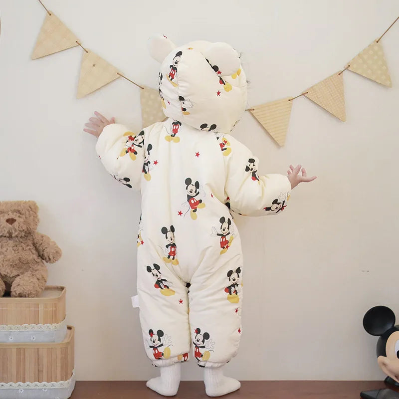 Unisex Cotton Romper – Mickey Magic for Babies