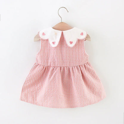 Infant Girls’ Plaid Tank Top Skirt + Crossbody Bag