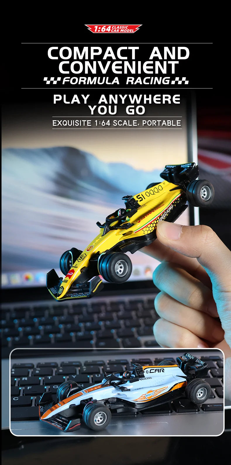 Mini RC Formula Car – Die-Cast 1:64 Racing Toy for Boys & Christmas