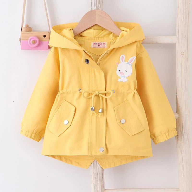 Baby Girls’ Outerwear – Cute Rabbit Hood & Casual Fit