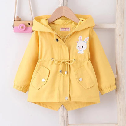Baby Girls’ Outerwear – Cute Rabbit Hood & Casual Fit