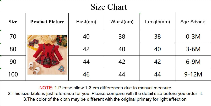 Cute Baby Girl Christmas Party Dress for Infants