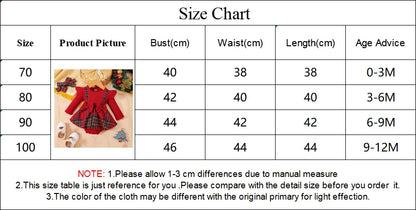 Cute Baby Girl Christmas Party Dress for Infants