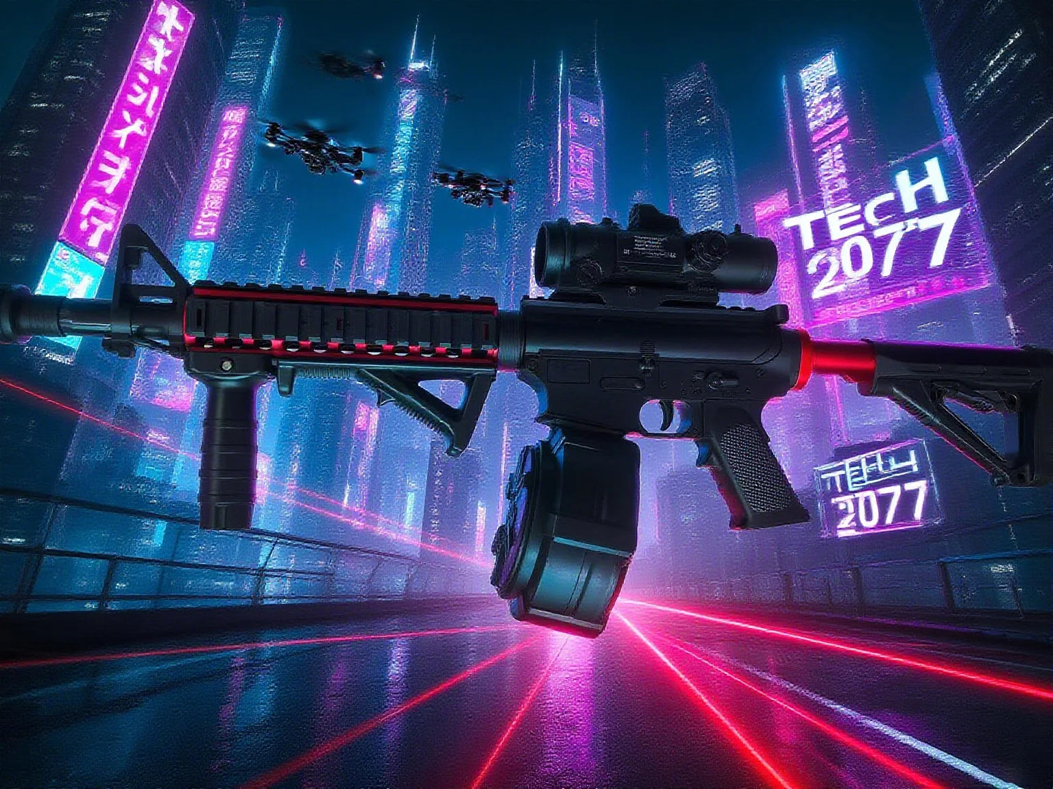Ultra Shoppings upgraded M4 gel ball blaster, automatic electric hydrogel water bead toy gun for outdoor team games.