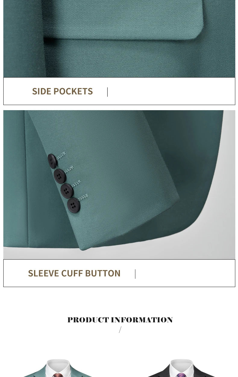 Groom & Business Wear – Italian Slim Gentleman Suit Blazer