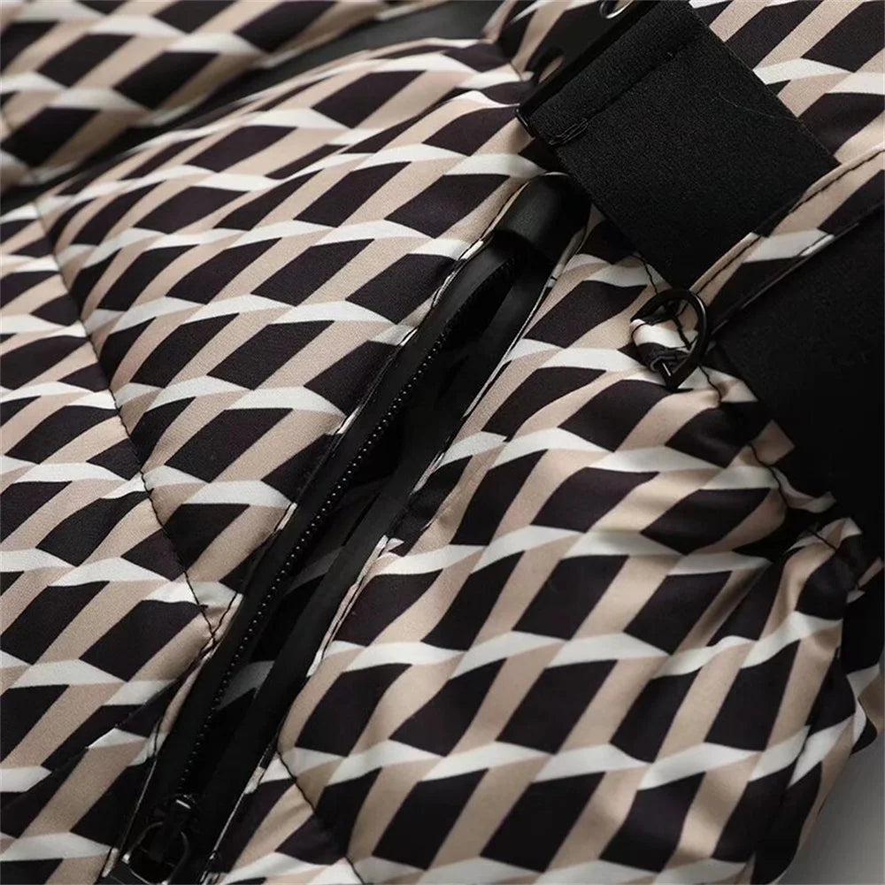 Women's Ski Style Cotton Jacket – Winter Slim Fit