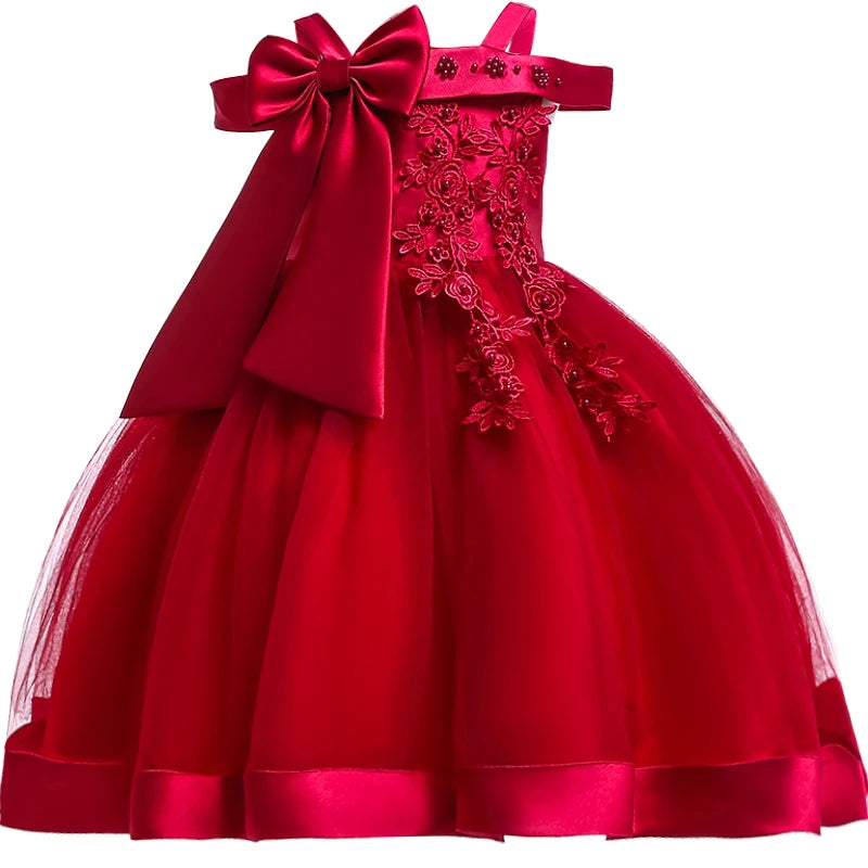 Elegant Christmas & Party Dress for Girls (3–10Y)