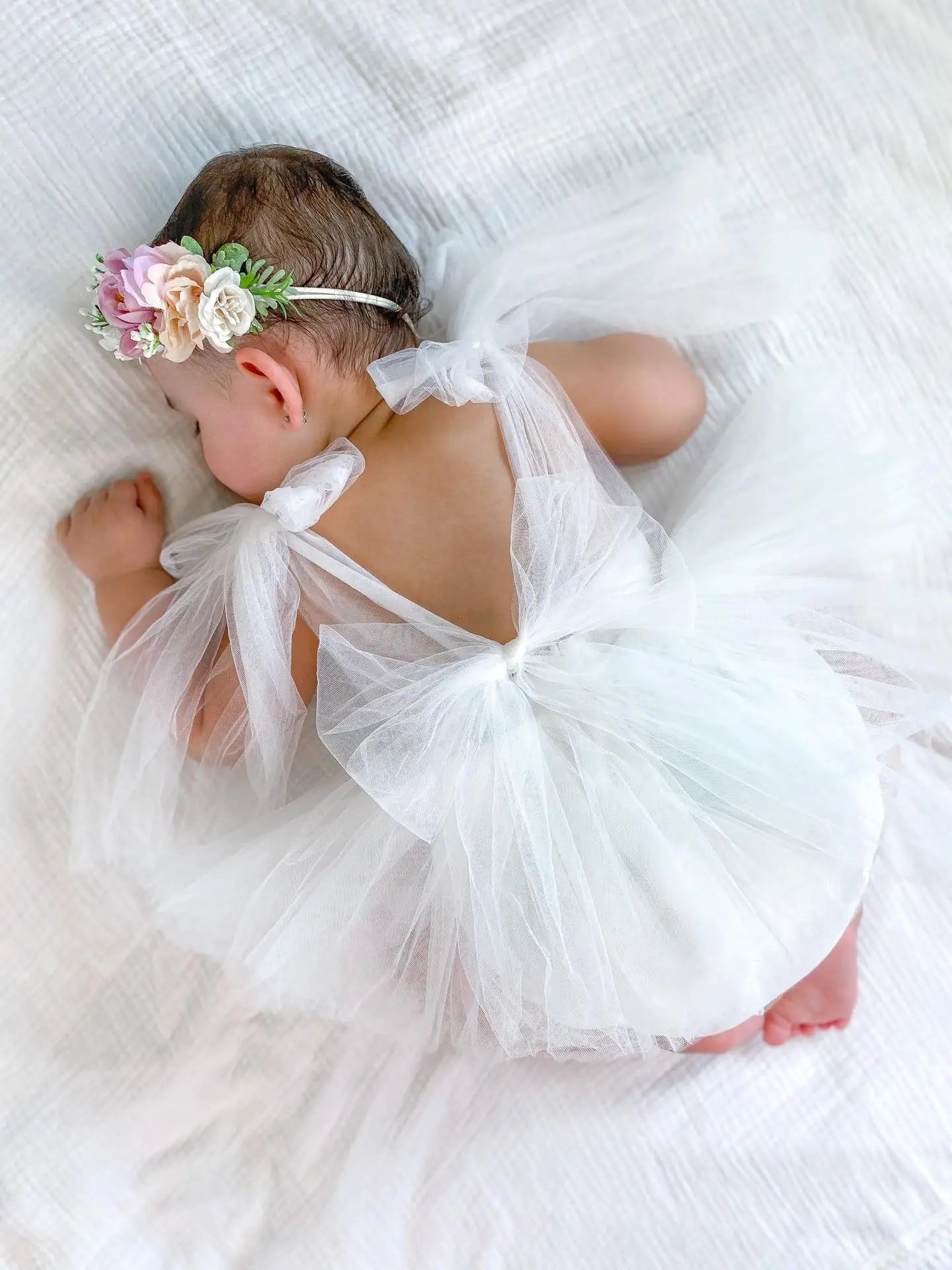 Baby Girl Summer Party Romper Set