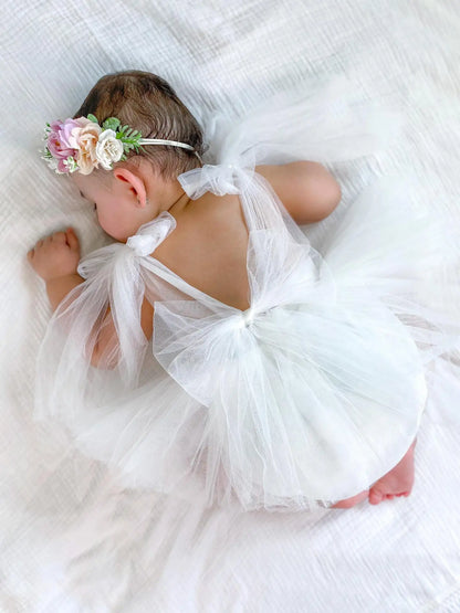 Baby Girl Summer Party Romper Set