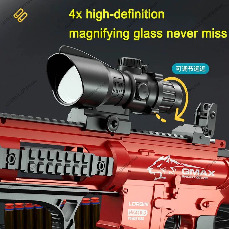 M416 Shell Throwing Soft Bullet AWM Sniper Gun 98K Soft Bullet Gun DIY Assembly Jumping Shell Case Cartridge Toy Gun