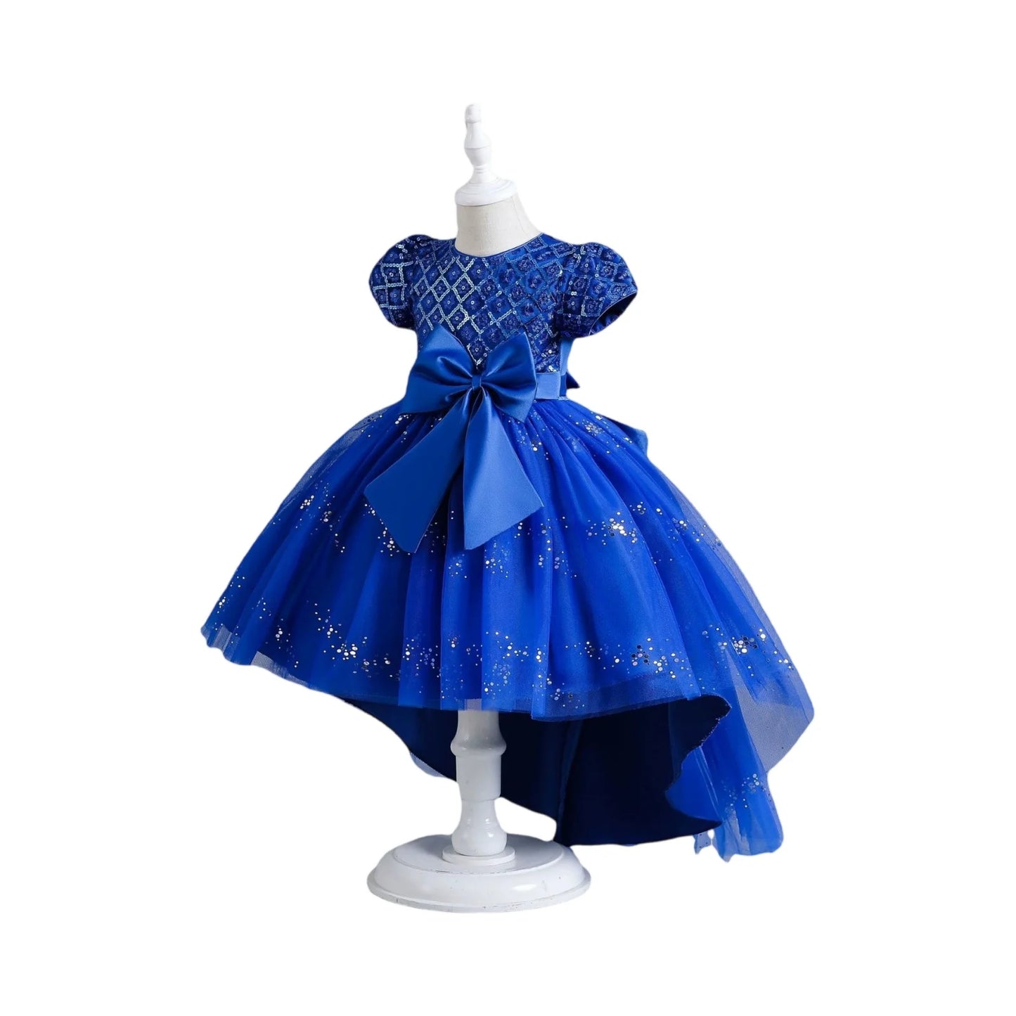 Baby Girl Baptism & Birthday Dress – Embroidered Sequin