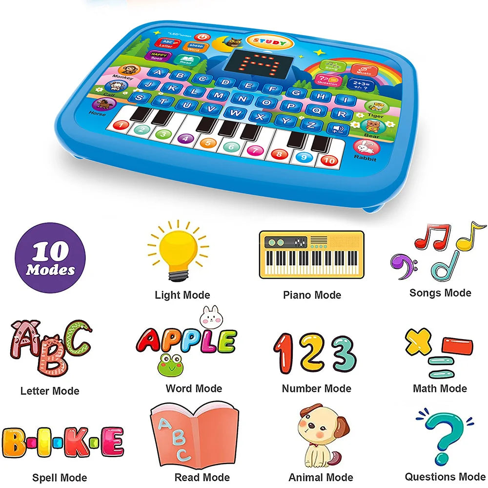 Kids’ Learning Tablet – Literacy, Math & Music Educational Toy