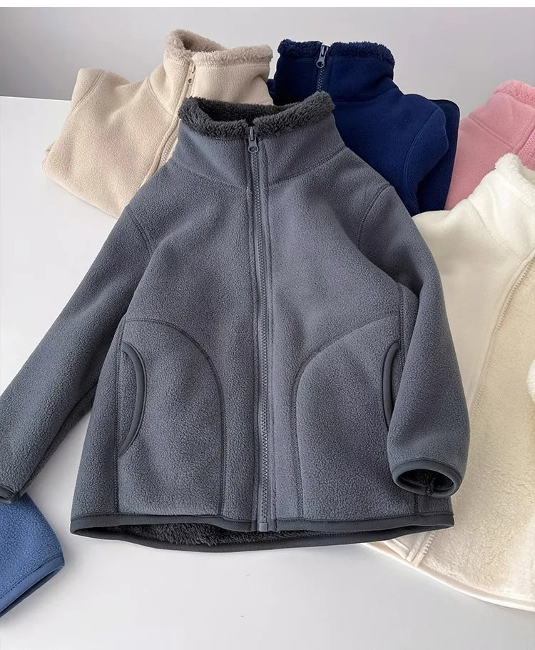 Thick Zipper Sweater for Boys & Girls – Cozy Style