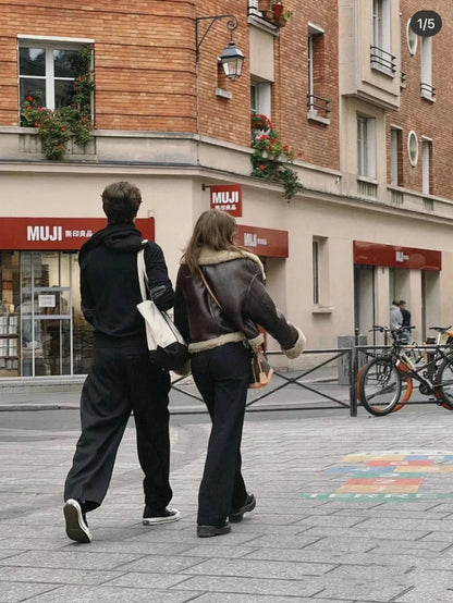 Warm & Chic: Women’s Thickened Brown Winter Jacket