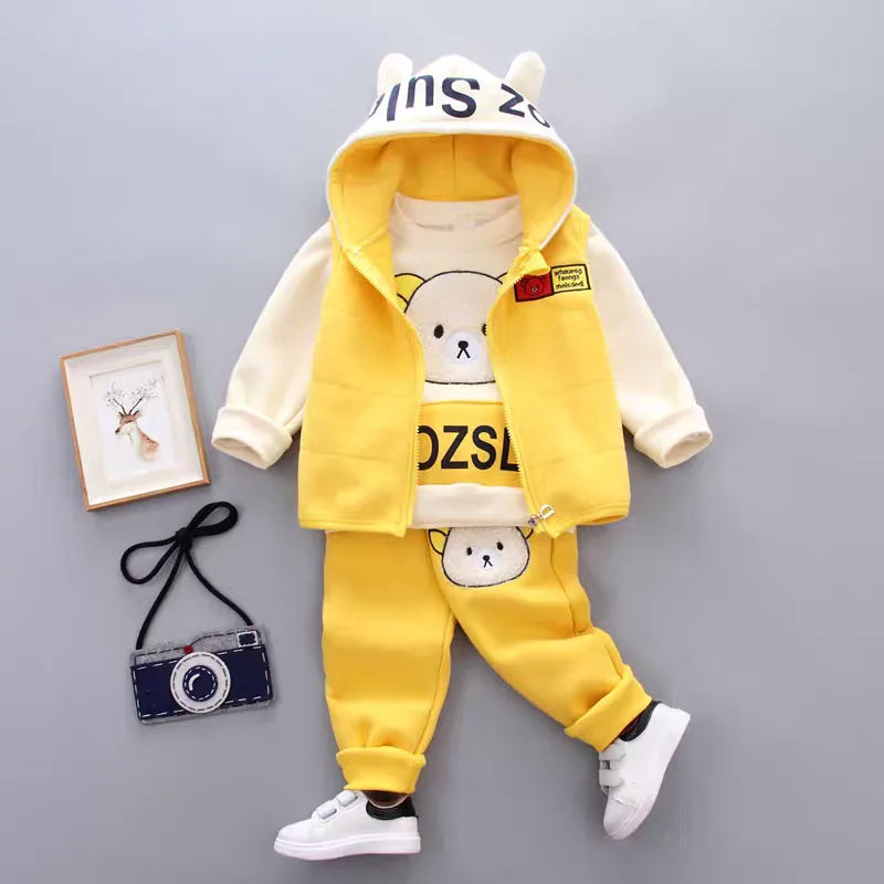 Kids 3PCS Casual Clothing Set – Autumn/Winter