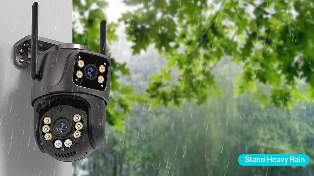 4K 8MP Dual-Lens PTZ WiFi Camera | AI Tracking Outdoor CCTV