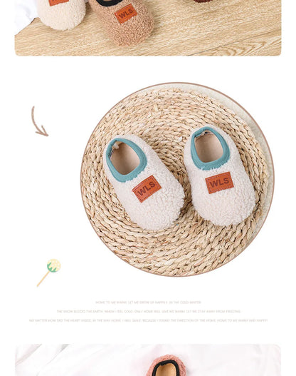 Winter Plush Baby Slippers – Cozy & Non-Slip for Little Feet