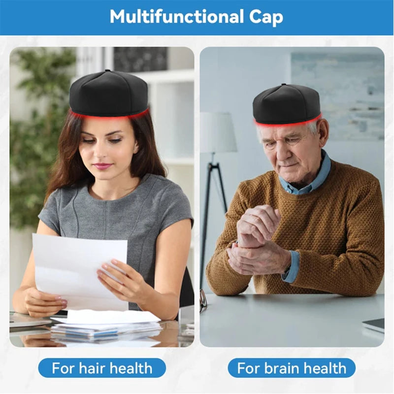 LED Hair Growth Cap – 660nm + 830nm