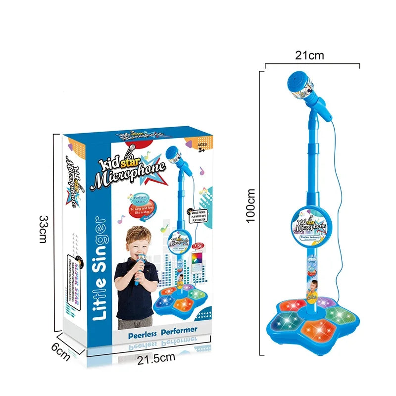 Kids’ Karaoke Microphone with Stand – Musical Educational Toy