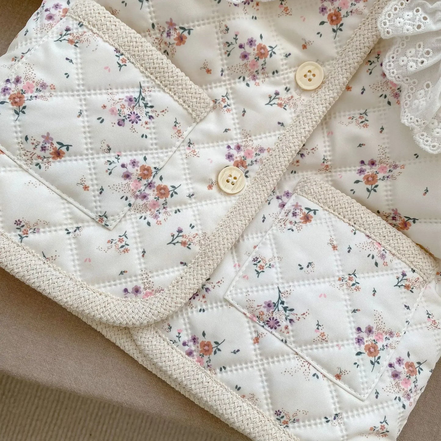 Baby & Toddler Girls’ Winter Coat – Soft Floral