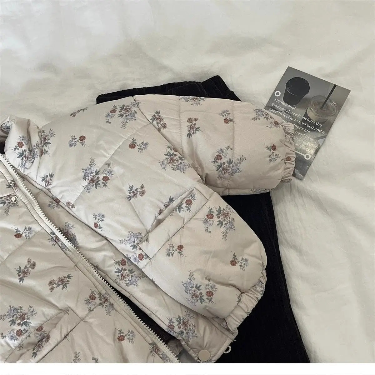 Winter Coat for Baby Girls – Thicken Floral Parka