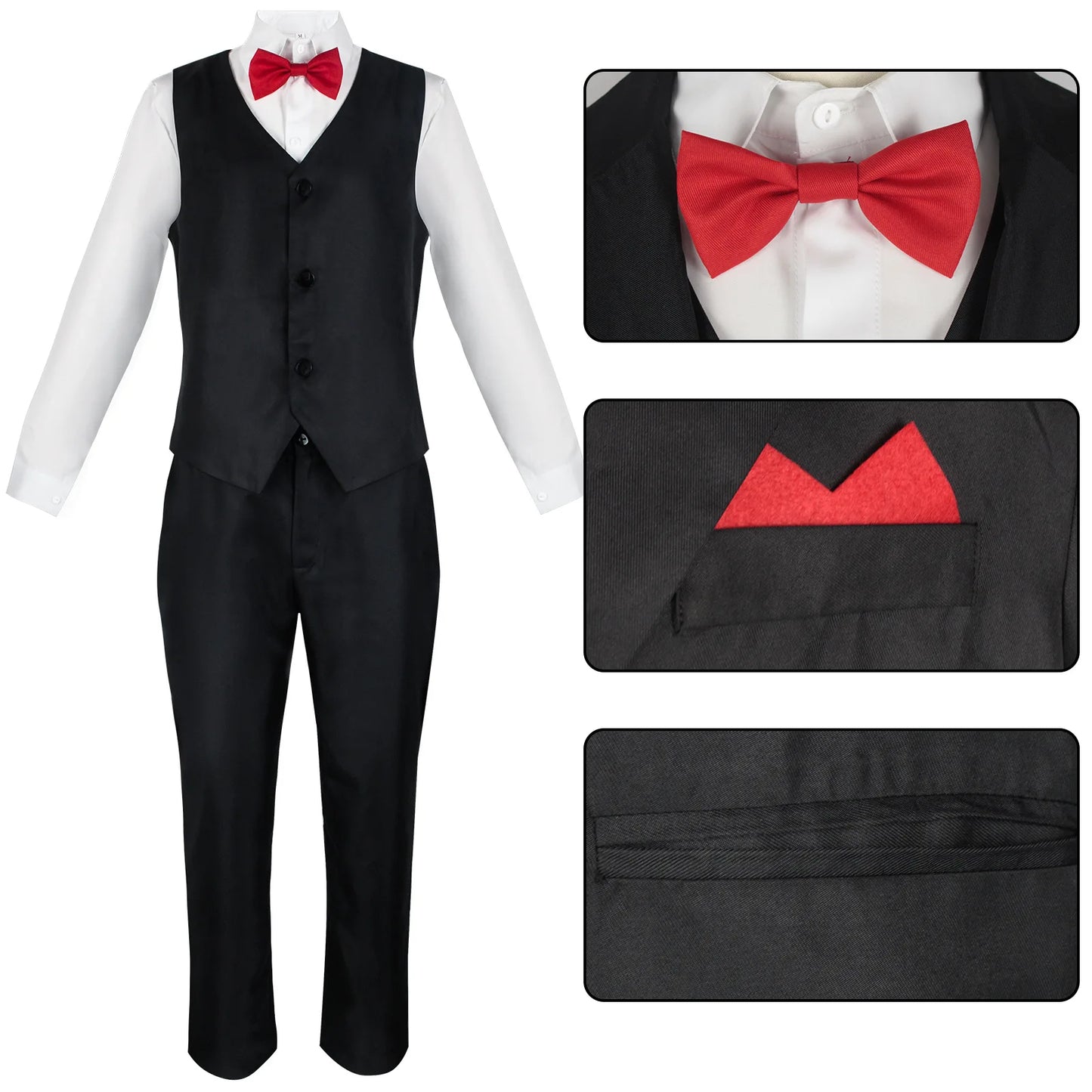 Full Set Jigsaw Costume – Saw Horror Movie Cosplay for Halloween