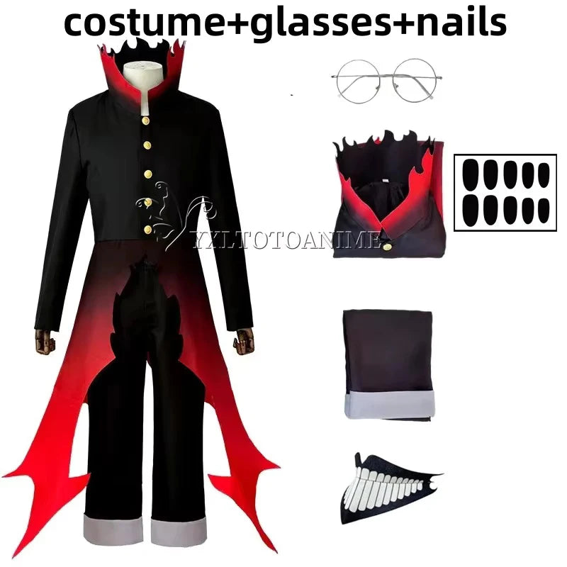 Ken Takakura Halloween Cosplay – Dandadan Party Anime Costume with Wig