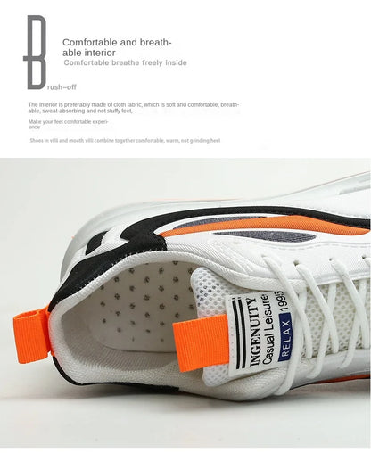 2024 Men's Breathable Casual Shoes – Stylish & Sporty Korean Fashion