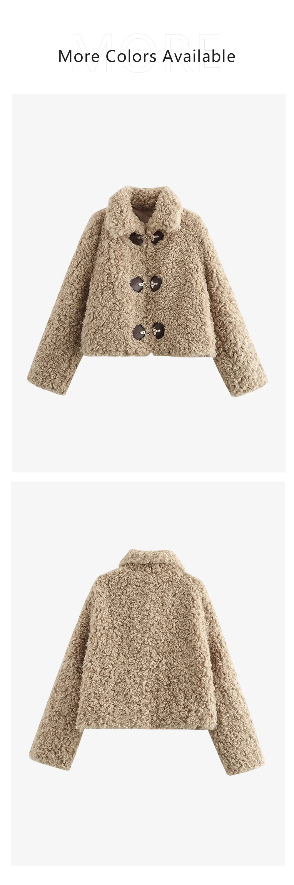 Chic Flip Collar Winter Jacket for Women