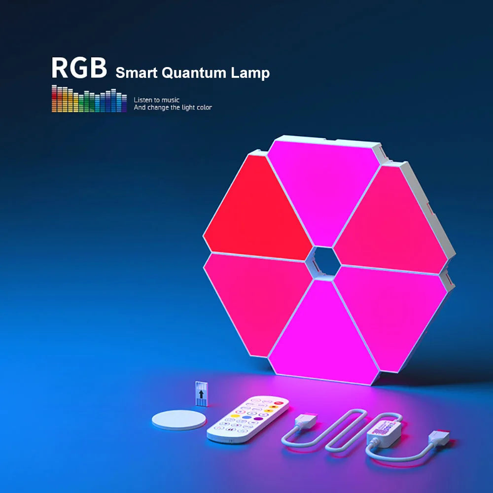 LED RGB Quantum Wall Lamp – Smart Rhythm Light for Modern Spaces