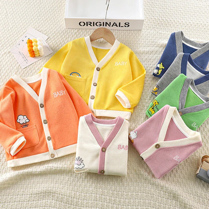 Warm Knit Sweater – Cute Bear Design Baby Jacket