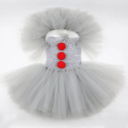 Children’s Horror Clown Outfit – Carnival & Halloween Party Set