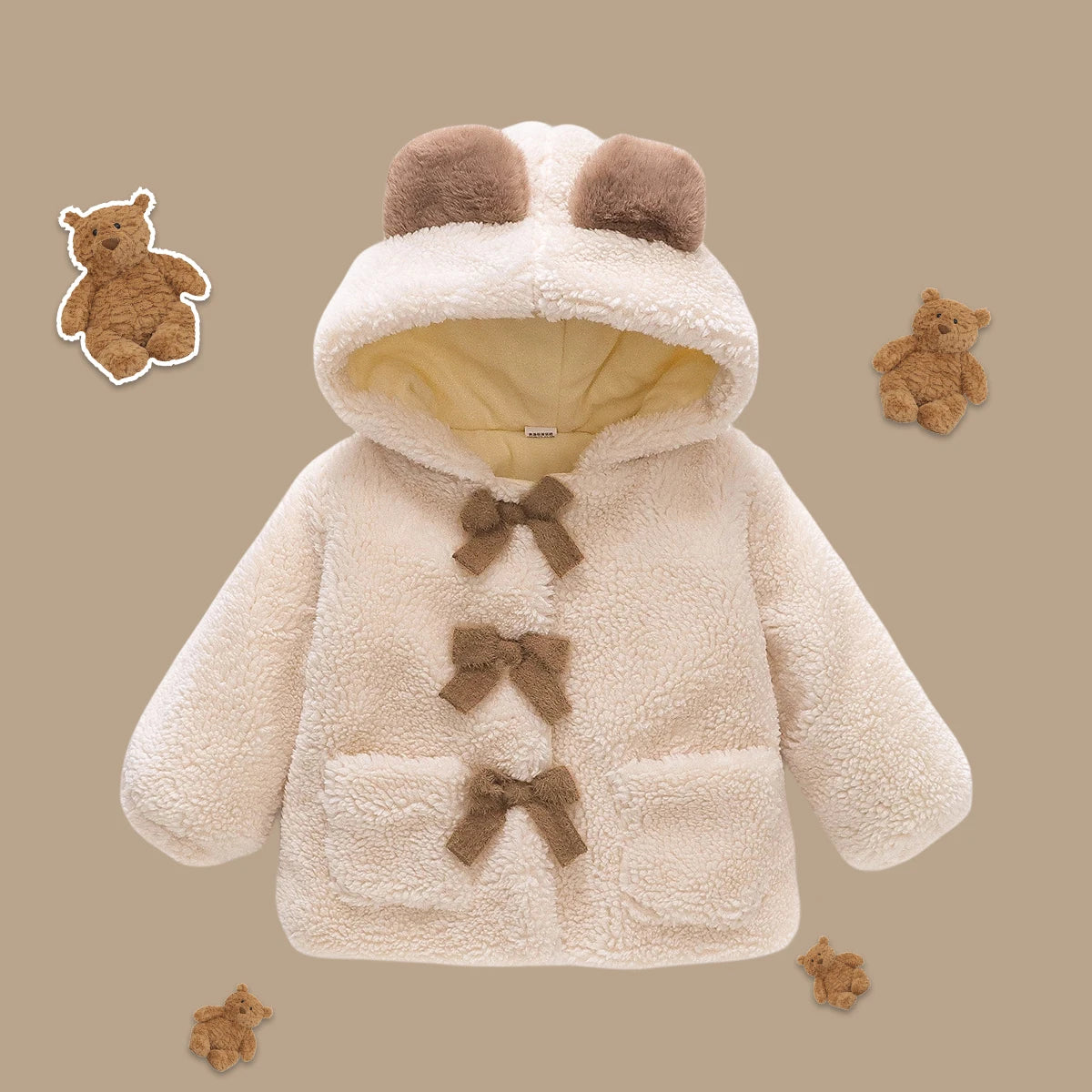 Baby Solid Color Fleece Jacket – Cozy Wear