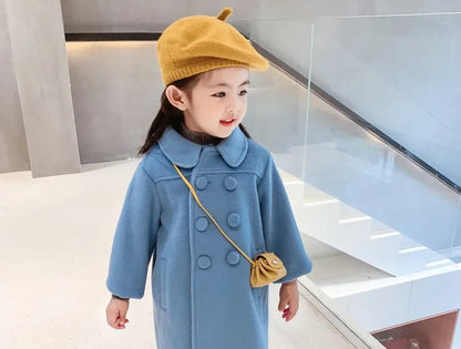 Warm Baby Girl Coat – Double-Breasted Winter Fashion