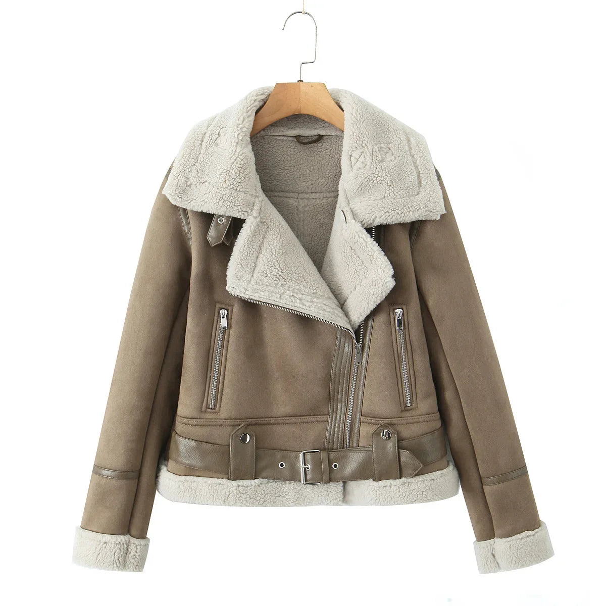 Cozy Chic: Fleece-Lined Fur Jacket for Autumn/Winter