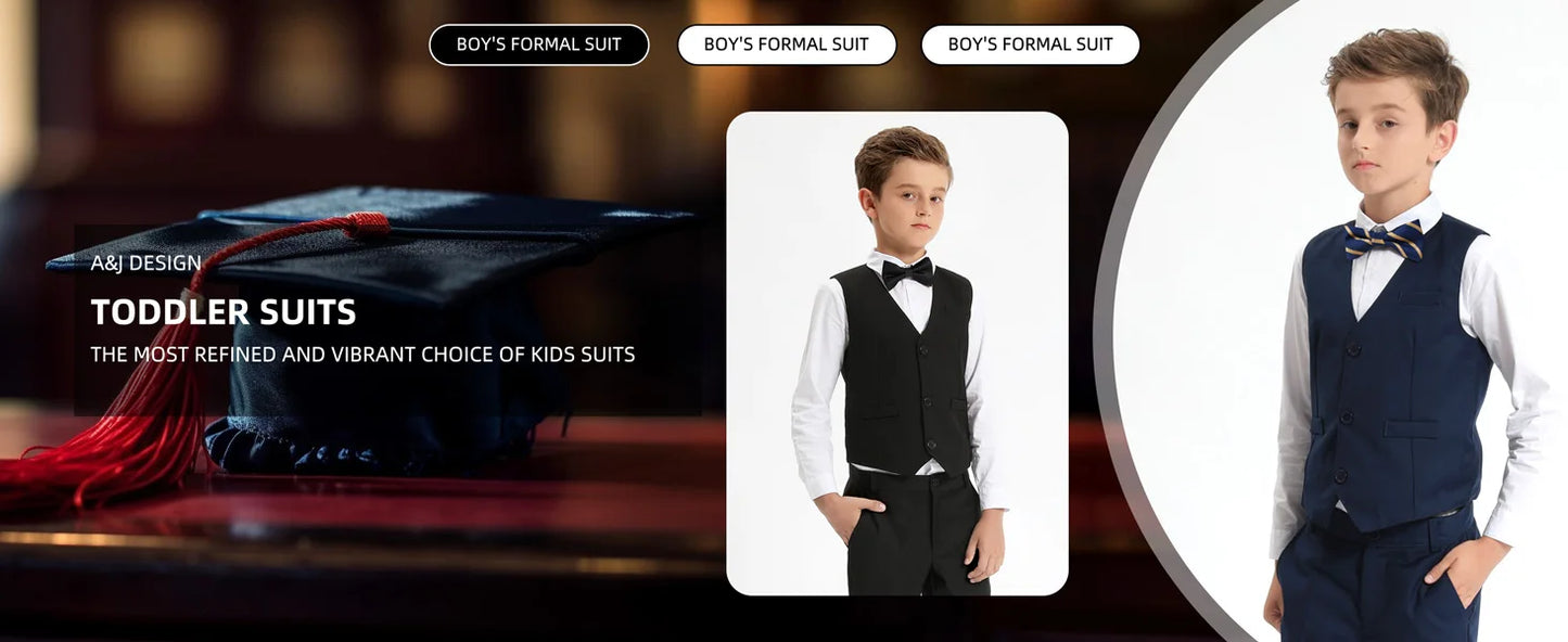 Kids’ Elegant Suit – Blazer & Pants Outfit for Easter, Birthday & Halloween