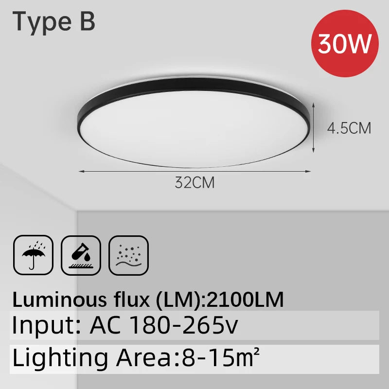 LED Ceiling Chandelier Light – Modern Hanging Lamp for Bedroom, Bathroom & Home Décor